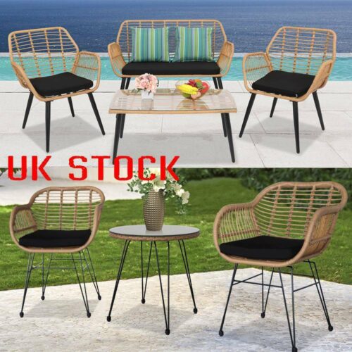 Garden Bistro Patio Furniture Set Table & Chairs Outdoor Indoor Steel