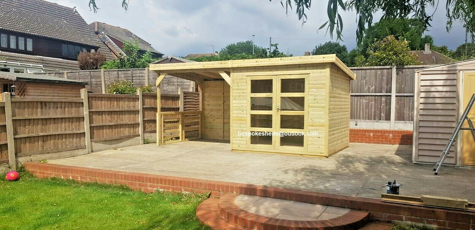 Summer house with Shelter Shed Log Cabin Hot Tube T&G Treated Studio