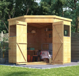BillyOh 7x7 Tongue & Groove Expert Corner Pent Wooden Workshop Tool Store Shed