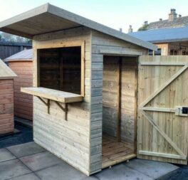 6x4 GARDEN BAR SHED WOODEN DRINKS HUT TANALISED SHIPLAP PATIO OUTDOOR TREATED