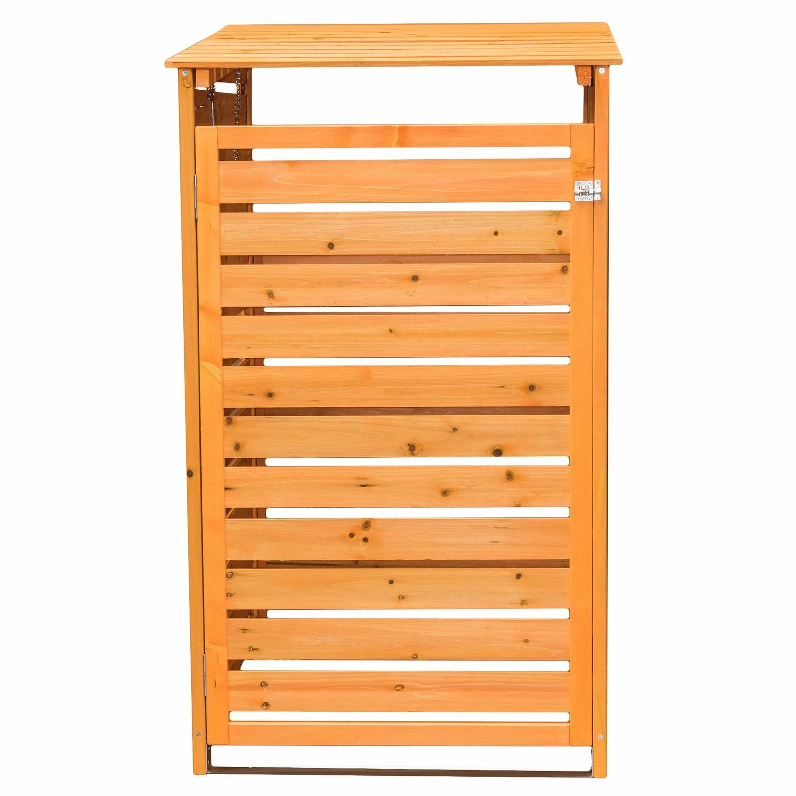 OUTDOOR WOODEN WHEELIE BIN STORE SHED RUBBISH STORAGE CUPBOARD DUSTBIN SCREEN