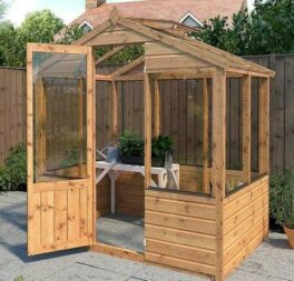 6x4 GREENHOUSE GARDEN SHED TIMBER WOOD POTTING SHEDS APEX SMALL WOODEN 6FT 4FT