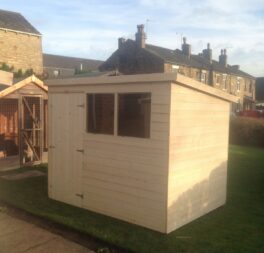 10x6 T&G GARDEN SHED HEAVY 12MM TONGUE AND GROOVE PENT ROOF HUT WOODEN STORE