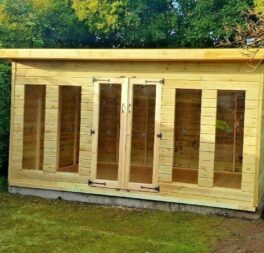 14x8ft penthouse Summerhouse tanalised shed