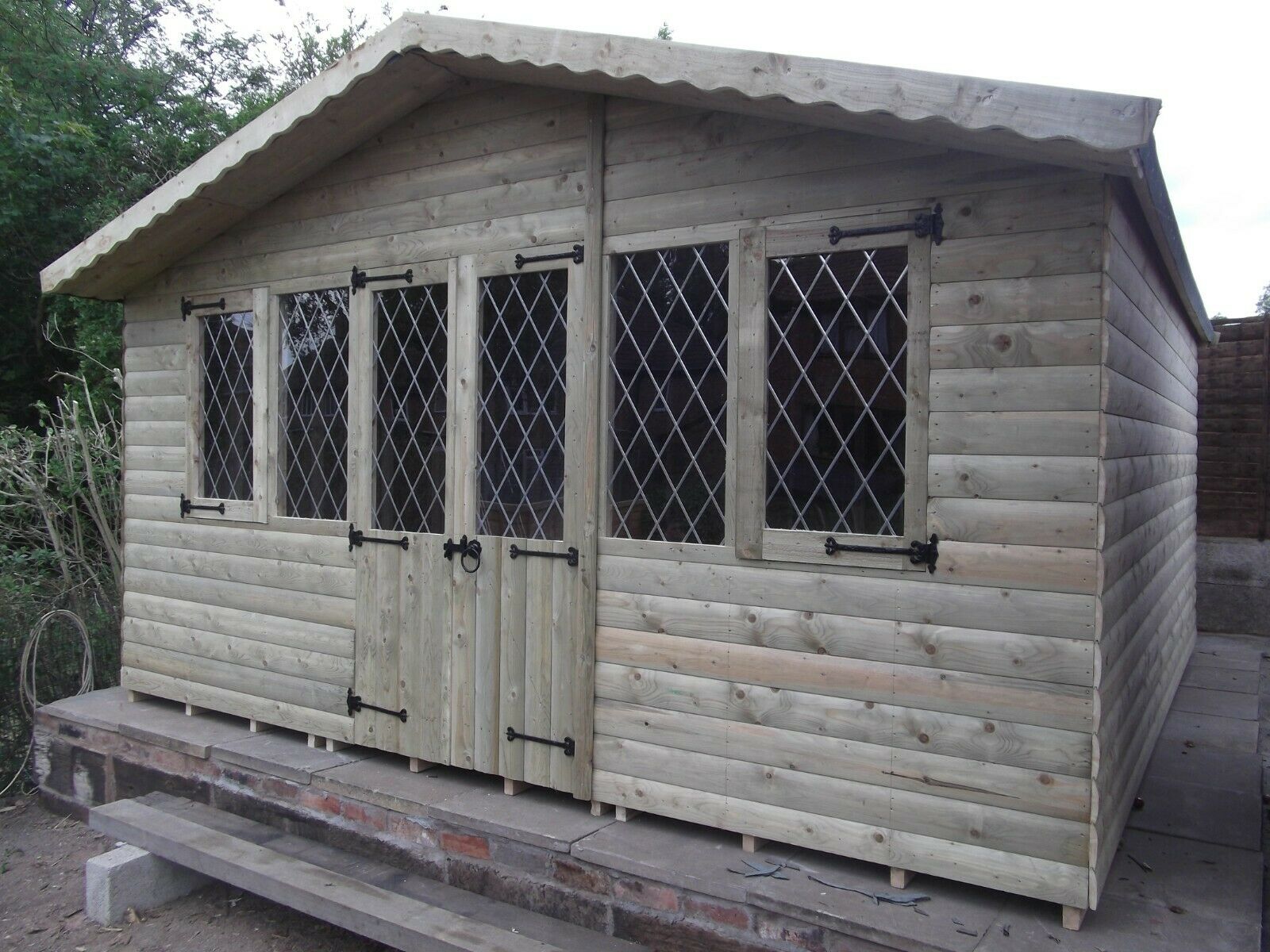 SUPREME SUMMER HOUSE PRESSURE TREATED TANALISED SHED TOP QUALITY GRADED TIMBER