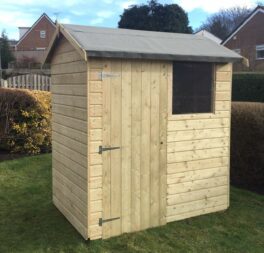 Tall Garden Shed Fully T&G Tanalised Pressure Treated Wooden Euro Hut Store