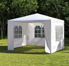 3x3M Heavy Duty Gazebo Marquee Strong Waterproof Garden Patio Party Tent 4 Sides