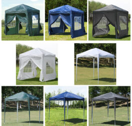 2X2m 3X3m Pop-up Gazebo Waterproof Marquee Canopy Outdoor Garden Tent CLIPOP