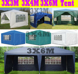 Gazebo Garden Party PE Tent Marquee Waterproof Outdoor Canopy Heavy Duty Cheap