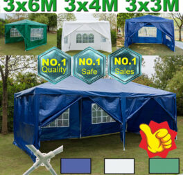 Thicken Garden Waterproof Gazebo Marquee Party Tent Wedding Canopy / 2xSidewall