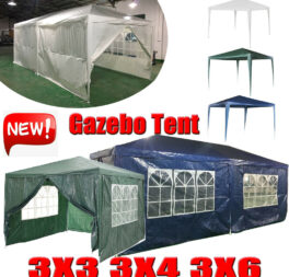 Gazebo 3x 3/6/4m Garden Party Marquee Outdoor Awning Canopy Pavilion Tent Patio