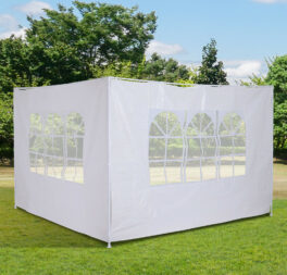 Outsunny 3m Canopy Gazebo Marquee Replacement Side Wall Panel  White