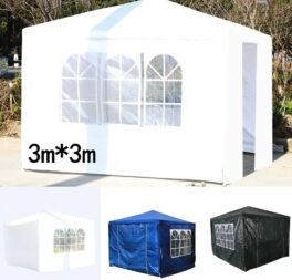 3X3m Waterproof Garden Gazebo Marquee Canopy Awning Party Tent Party Camping