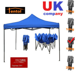 Tentol 10x10ft 3x3m HEAVY DUTY 18KG Pop Up Gazebo Waterproof Garden Party Tent