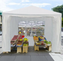 Gazebo Marquee Party Tent With Sides Waterproof Garden Patio Outdoor Canopy 3x3m