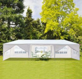 3x9m Marquee Gazebo Tent Garden Party Canopy Shelter Wind with All Sidewalls UK