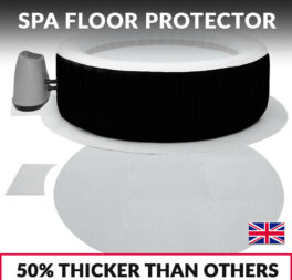 Inflatable Spa Round Floor Protector Mat 2.1m Grey Fits Lay Z Spa CleverSpa Wave