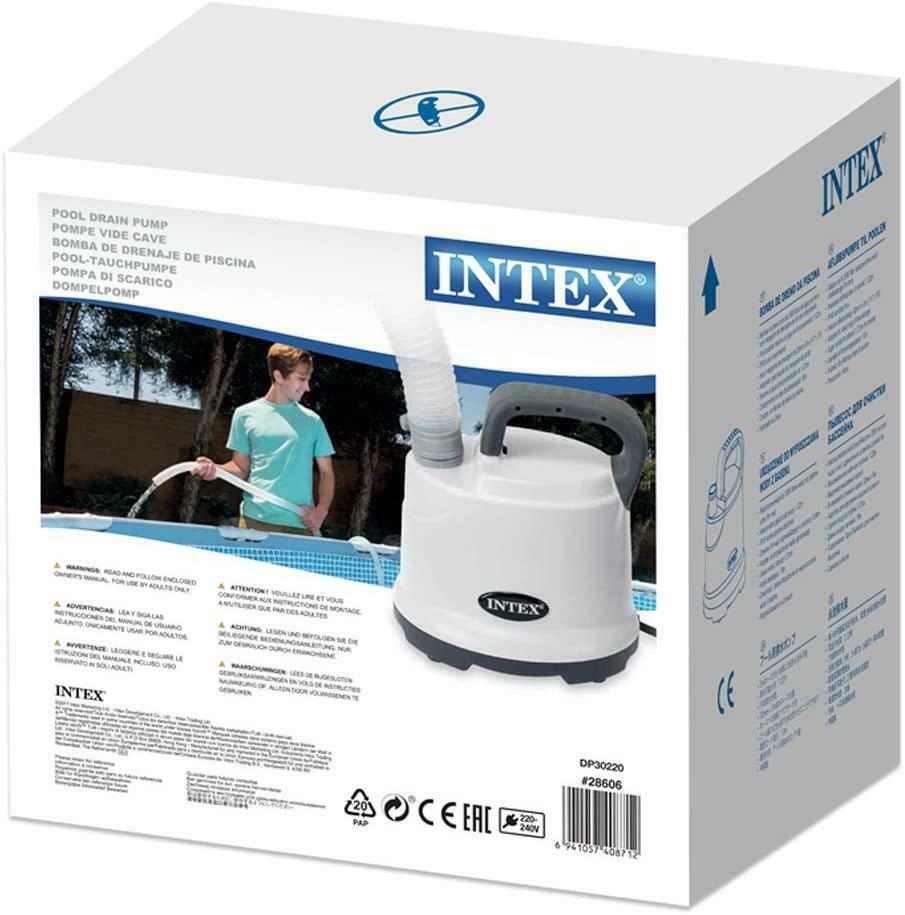 Intex Submersible Inflatable & Frame Pool & Spa Water Drain - Summer ...