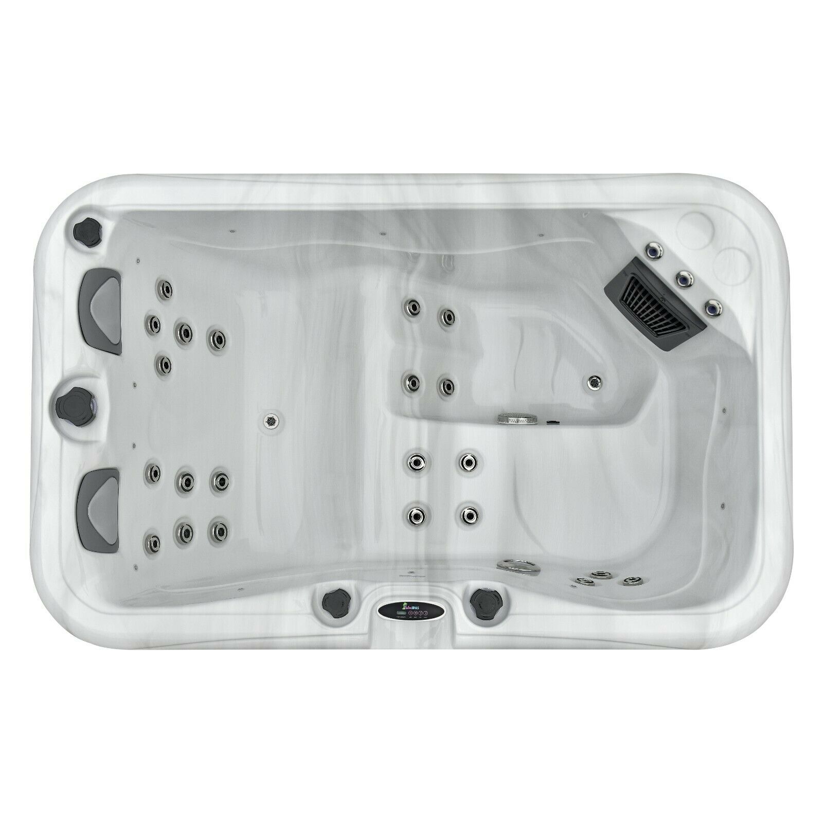 NEW PALM SPAS DUAL LOUNGER+ LUXURY HOT TUB SPA 3 SEAT AMERICAN BALBOA 13AMP PLUG