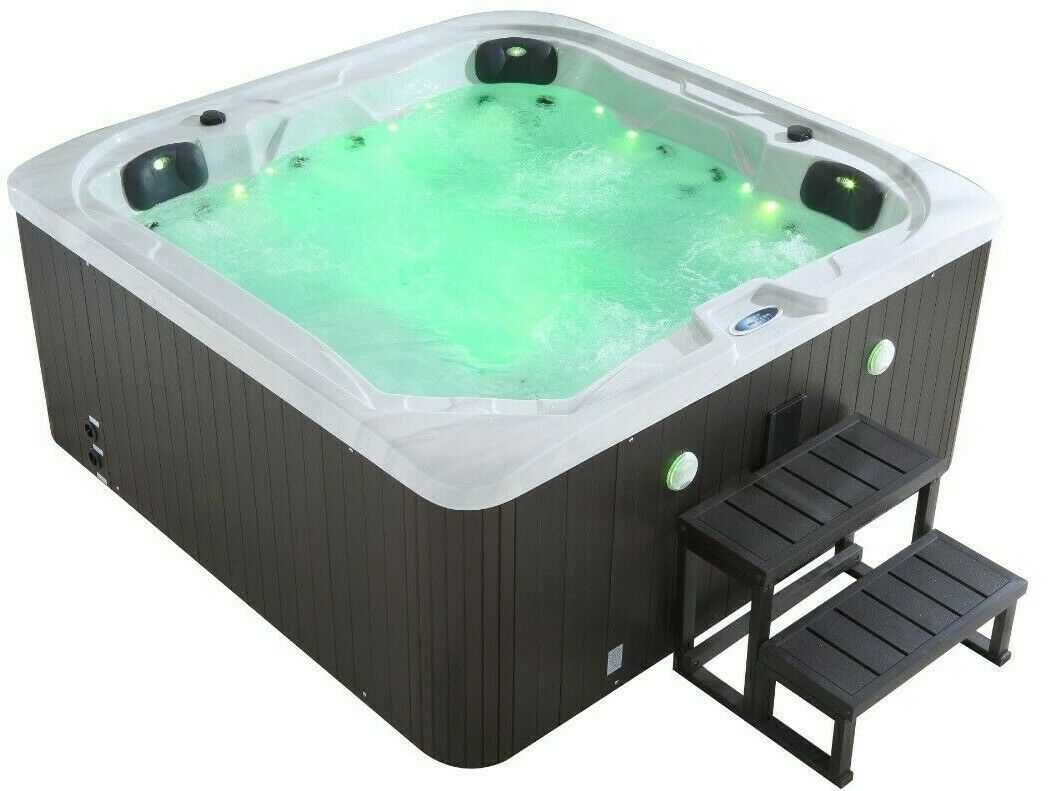 NEW PALM SPAS TRIDENT+ HOT TUB SPA 5 PERSON AMERICAN BALBOA MUSIC 13AMP PLUGPLAY
