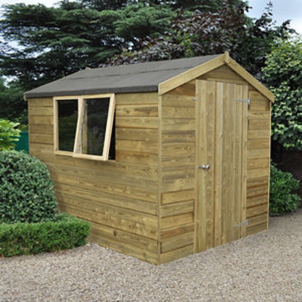 8x6 Apex Tongue & groove Wooden Shed Assembly service included
