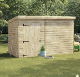 10 Ft. W x 4 Ft. D Shiplap Pent Wooden Shed
