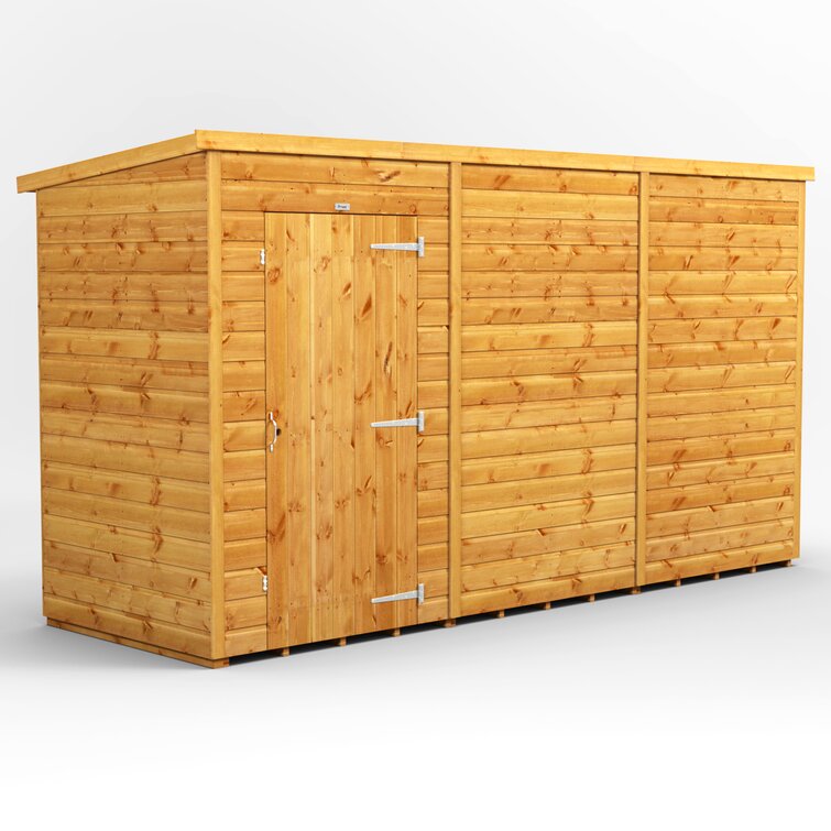 12 ft. W x 4 ft. D Shiplap Pent Wooden Shed