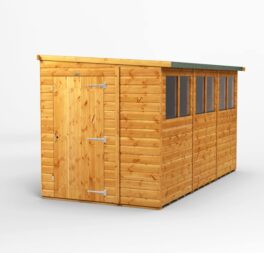 12 ft. W x 6 ft. D Solid Wood Garden Shed