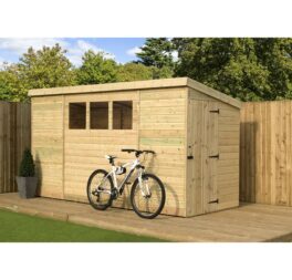 4 Ft. W x 9 Ft. D Shiplap Pent Wooden Shed