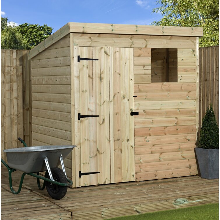 5 Ft. W x 5 Ft. D Shiplap Pent Wooden Shed