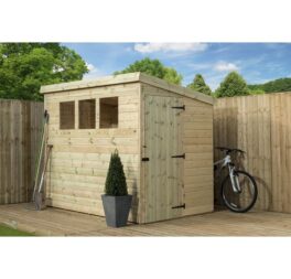 5 Ft. W x 8 Ft. D Shiplap Pent Wooden Shed