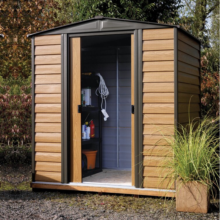 6 Ft. W x 5 Ft. D Apex Metal Tool Shed