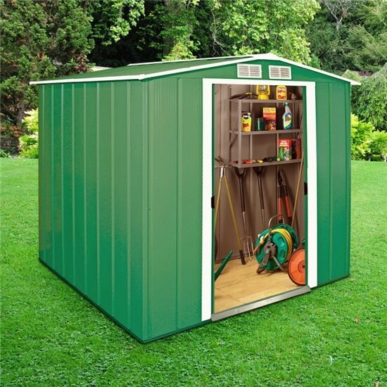 6 ft. 8 in. W x 6 ft. D Metal Garden Shed