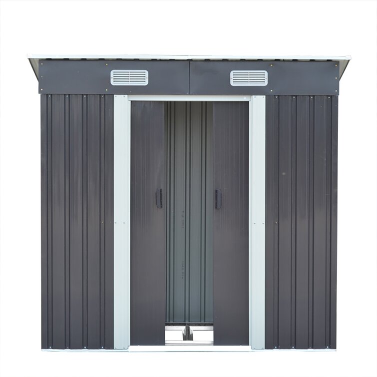 6 ft. W x 4 ft. D Metal Tool Shed
