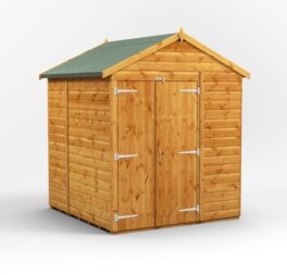 6 ft. W x 6 ft. D Shiplap Apex Wooden Shed