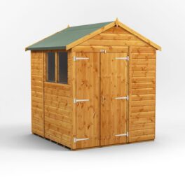 6 ft. W x 6 ft. D Shiplap Apex Wooden Shed