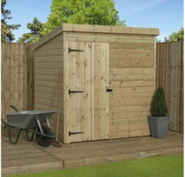 8 Ft. W x 6 Ft. D Shiplap Pent Wooden Shed