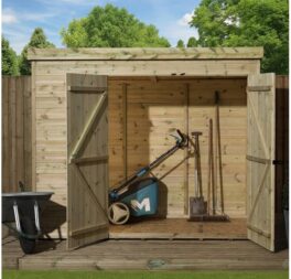 8 Ft. W x 7 Ft. D Shiplap Pent Wooden Shed