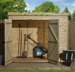 8 Ft. W x 8 Ft. D Shiplap Pent Wooden Shed