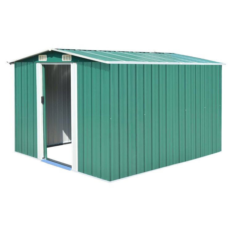 8 ft. W x 10 ft. D Apex Metal Shed
