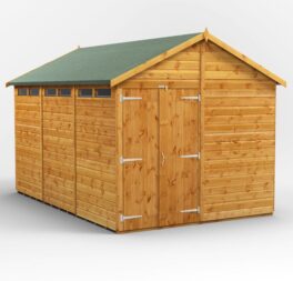 8 ft. W x 12 ft. D Solid Wood Garden Shed