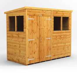 8 ft. W x 4 ft. D Shiplap Pent Wooden Shed