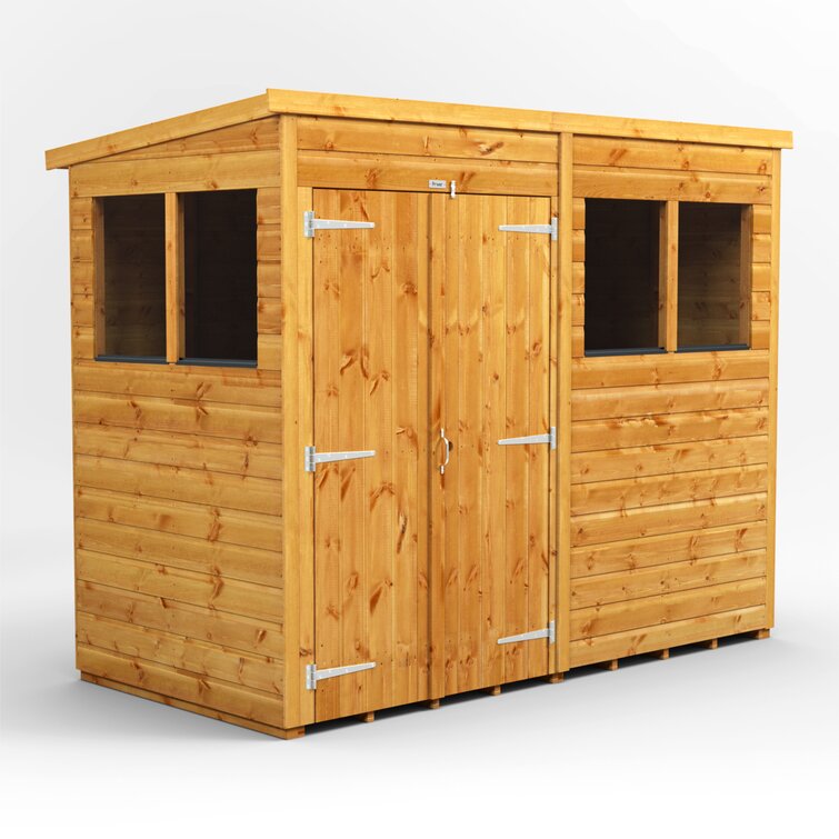 8 ft. W x 4 ft. D Shiplap Pent Wooden Shed