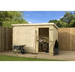 9 Ft. W x 3 Ft. D Shiplap Pent Wooden Shed