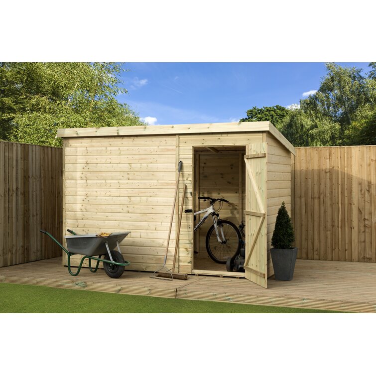 9 Ft. W x 3 Ft. D Shiplap Pent Wooden Shed