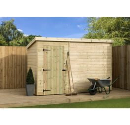 9 Ft. W x 7 Ft. D Shiplap Pent Wooden Shed