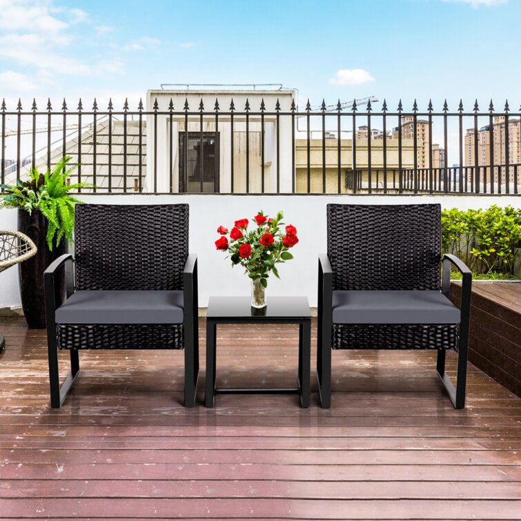 Argie 2 Seater Rattan Conversation Set