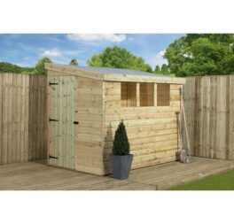 Brentwood 5 Ft. W x 7 Ft. D Shiplap Pent Wooden Shed