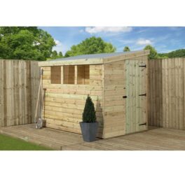 Broadview 6 Ft. W x 10 Ft. D Shiplap Pent Wooden Shed