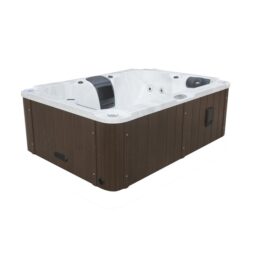 Canadian Spa Co 4 - Person 20 - Jet Acrylic Rectangular Plug And Play Hot Tub with Ozonator in Coffee
